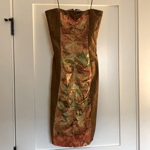 Nicole Miller Silk Strapless dress 2